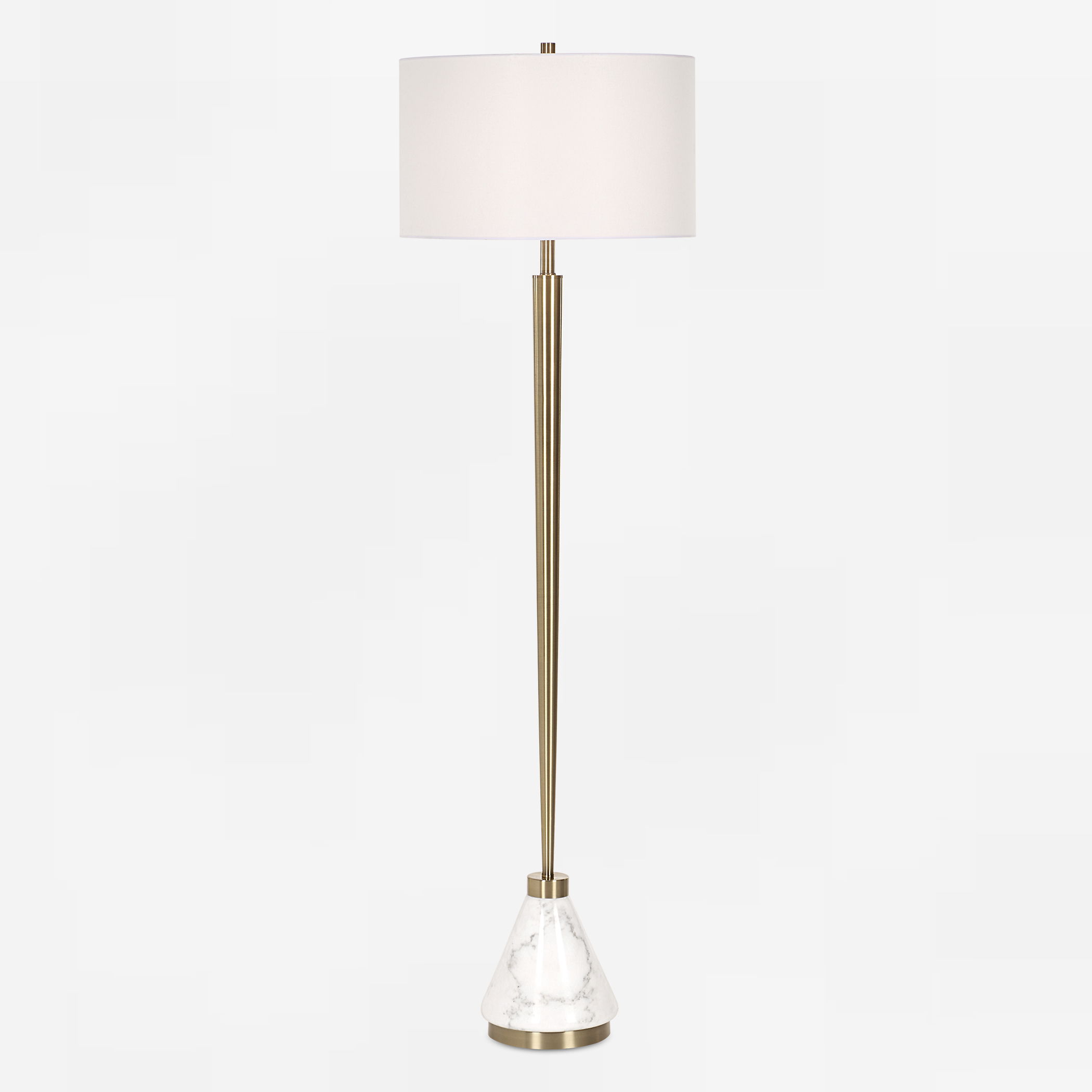 Curran Tapered Metal Floor Lamp large image 