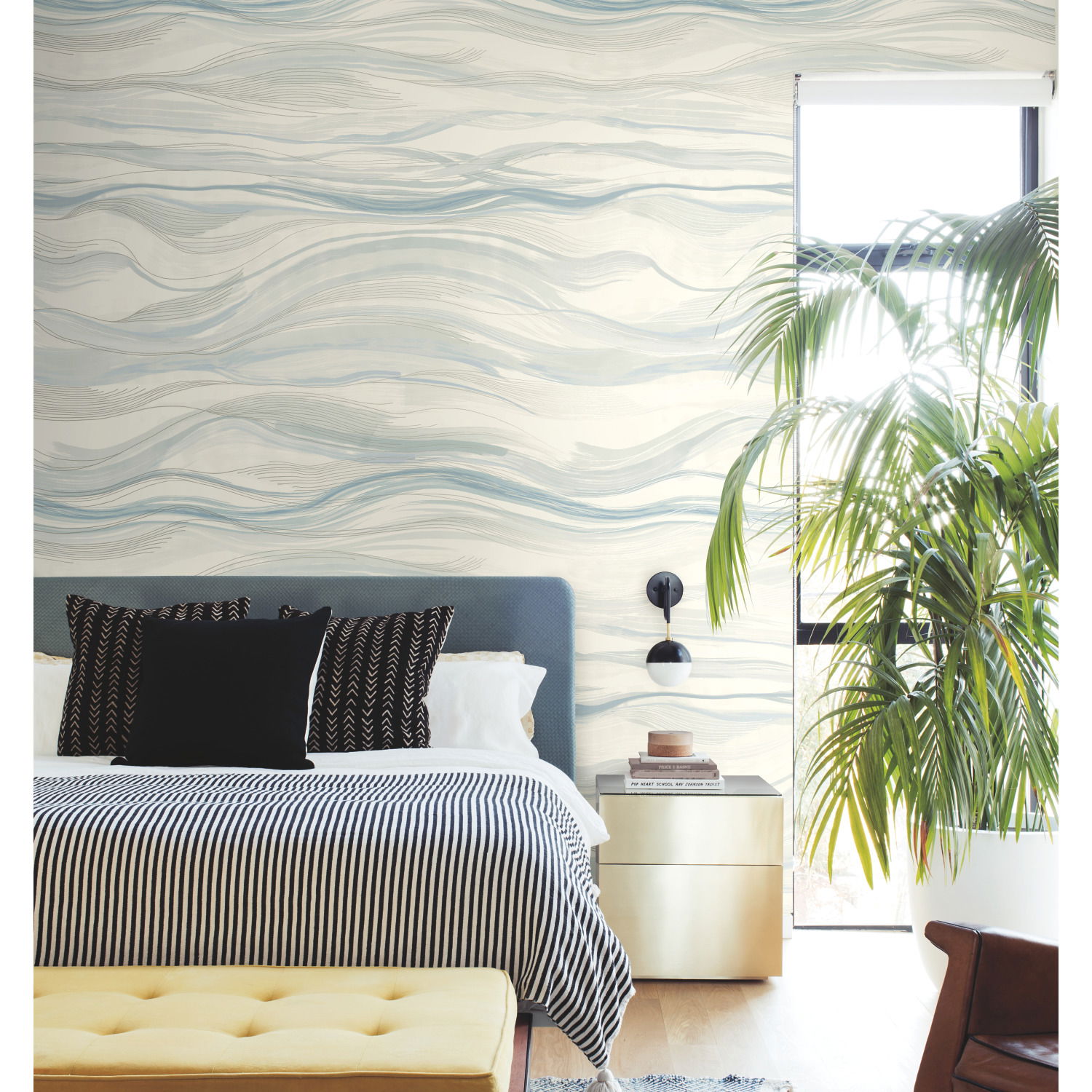 Currents Blue Wall Mural large image 