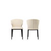 Delaney Dining Chair Warm Beige-set Of Two, by Moe's Home, 20.1" width x 30.7" height x 21.7" depth thumbnail 5