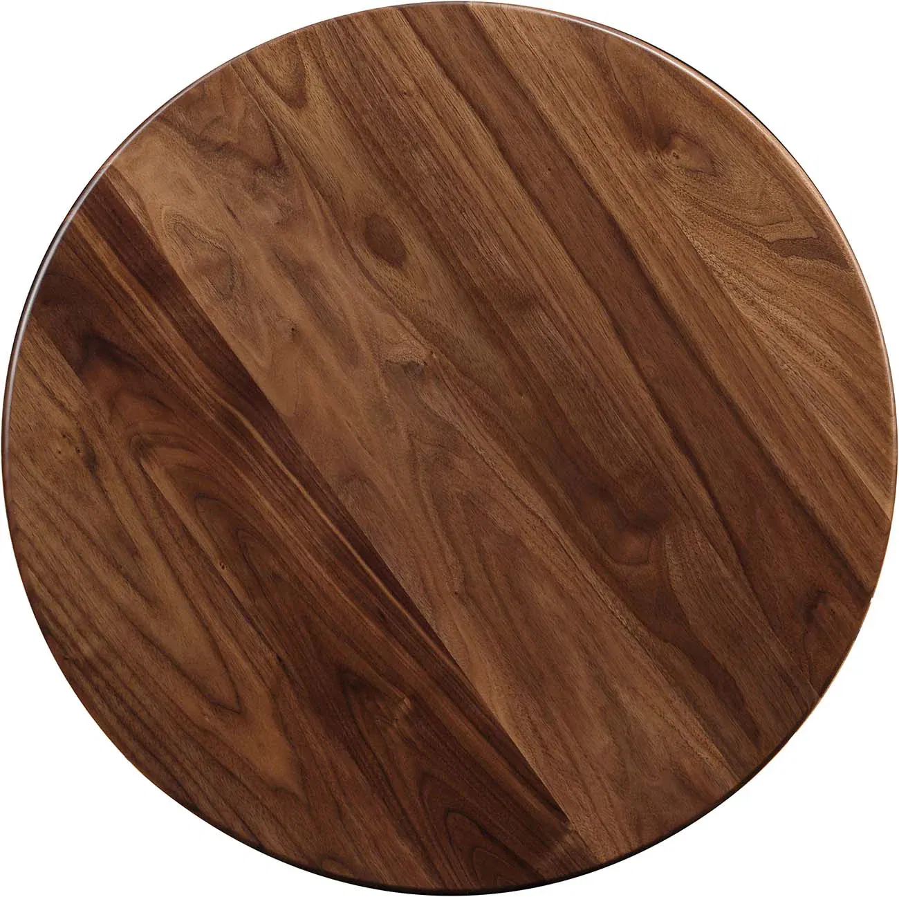 Walnut Grove Round Lamp Table - Wood Top large image 
