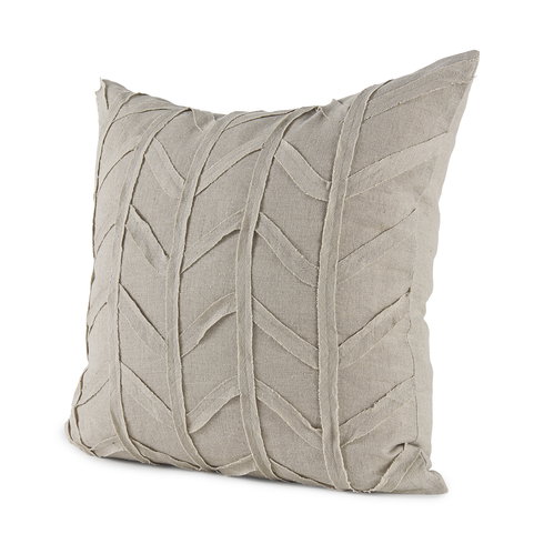 Ivivva 20L x 20W Beige Fabric Textured Decorative Pillow Cover