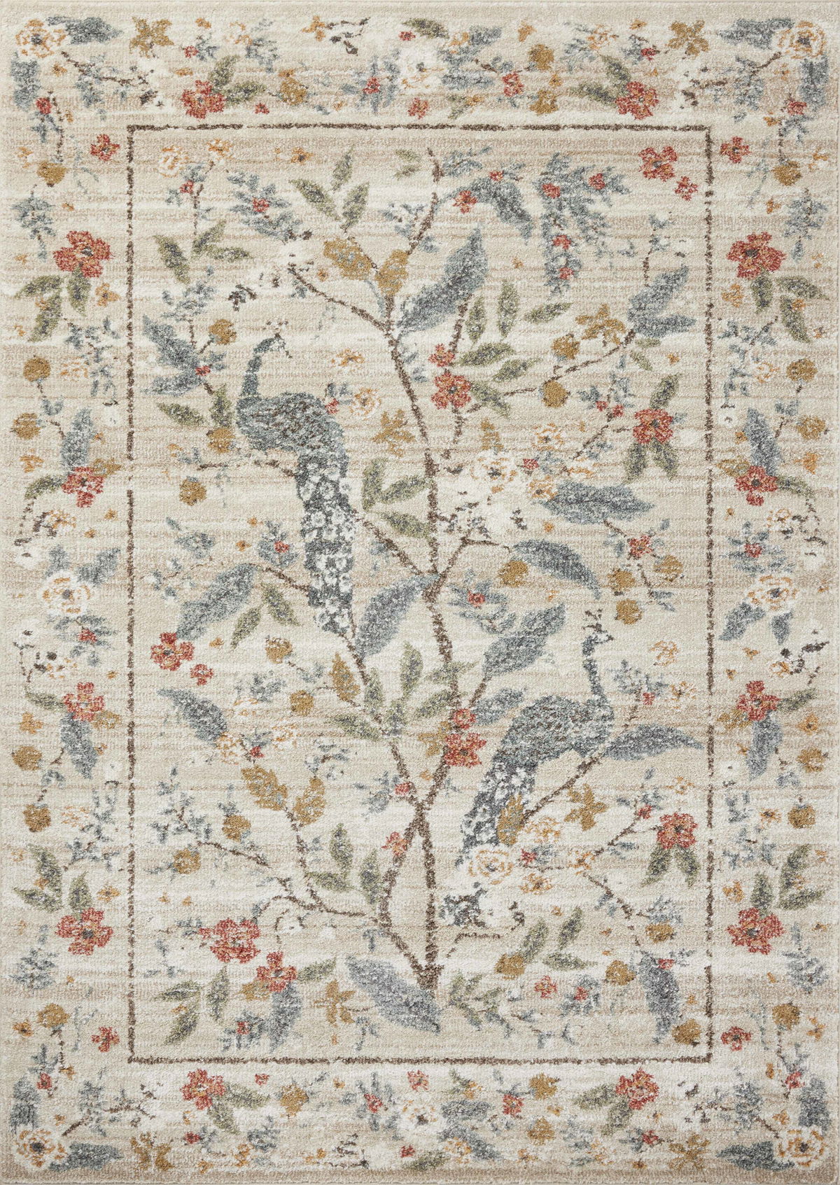Rifle Paper Co. x Loloi Laurel Rug, 2'8" length x 4' width View 1
