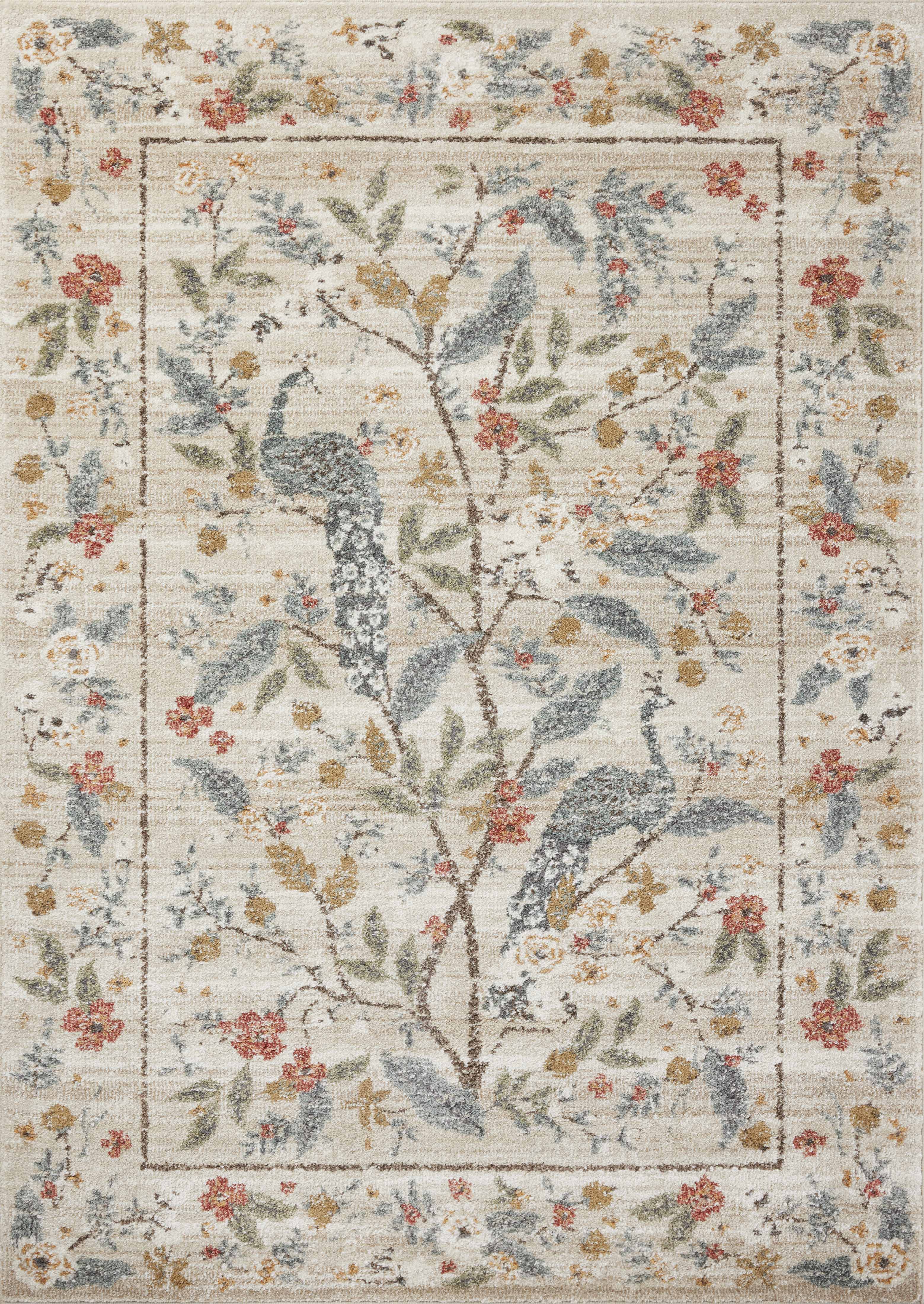 Rifle Paper Co. x Loloi Laurel Rug, 7'10" length x 10' width View 1