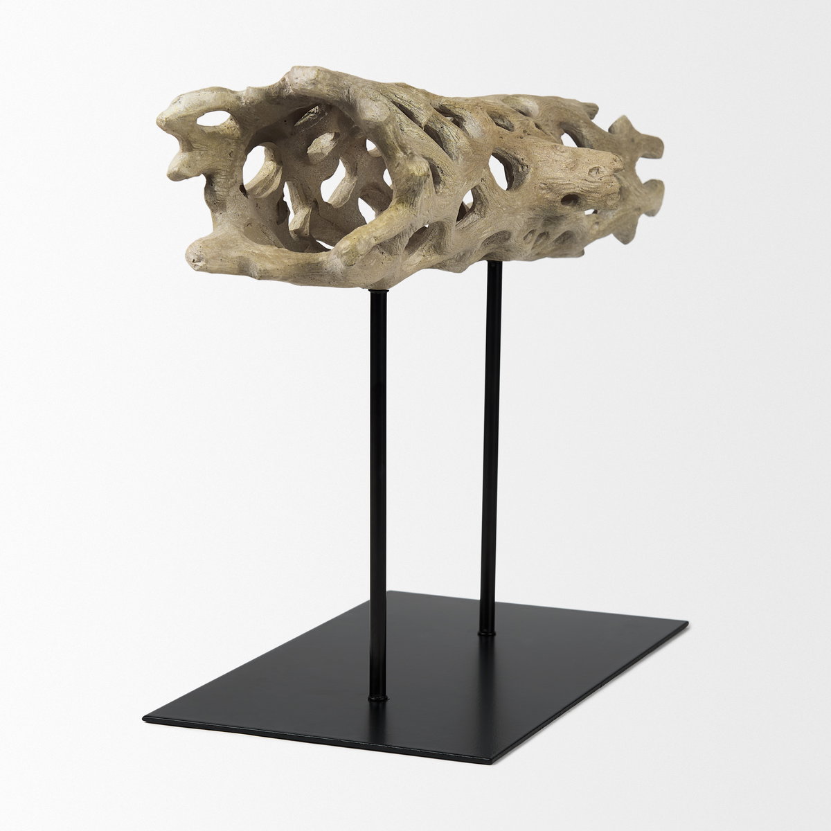Dwell Cholla Wood Resin Decorative Object, by Mercana, 17.32" length x 7.09" width x 12.4" height View 8