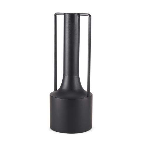 Tovi Tall Matte Black Narrow Metal Vase