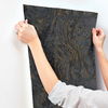 Polished Marble Black Wallpaper, by York Wall, 27' length x 2'3" width x 0.02" depth thumbnail 5