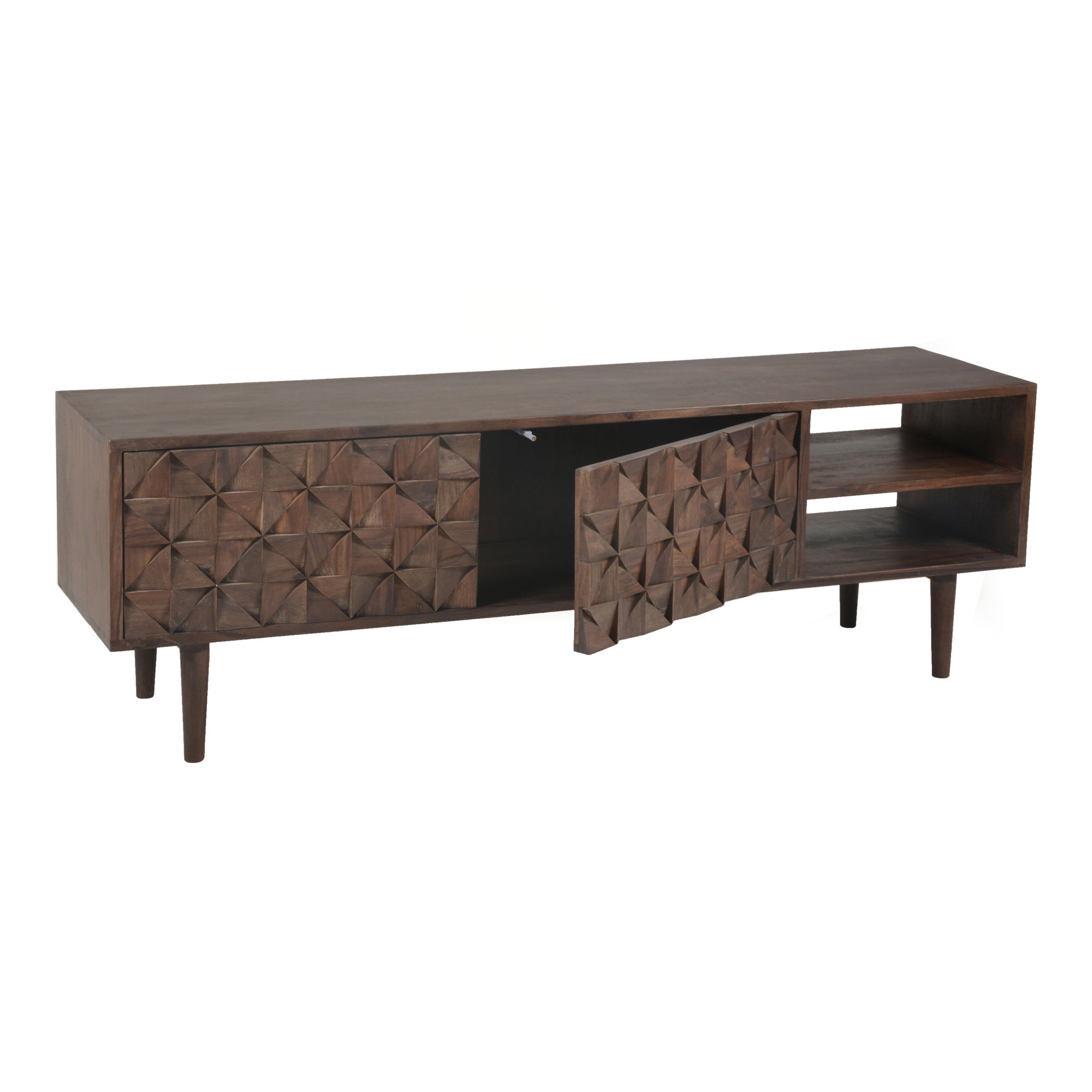 Pablo Entertainment Unit Dark Brown large image 