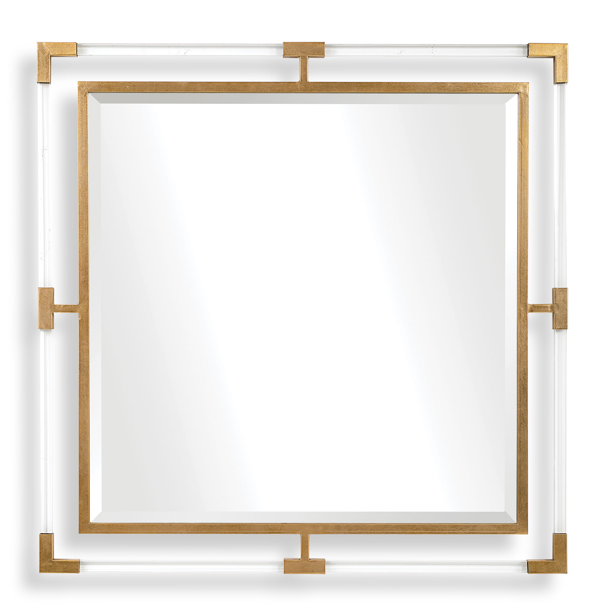 Balkan Golden Square Mirror large image 
