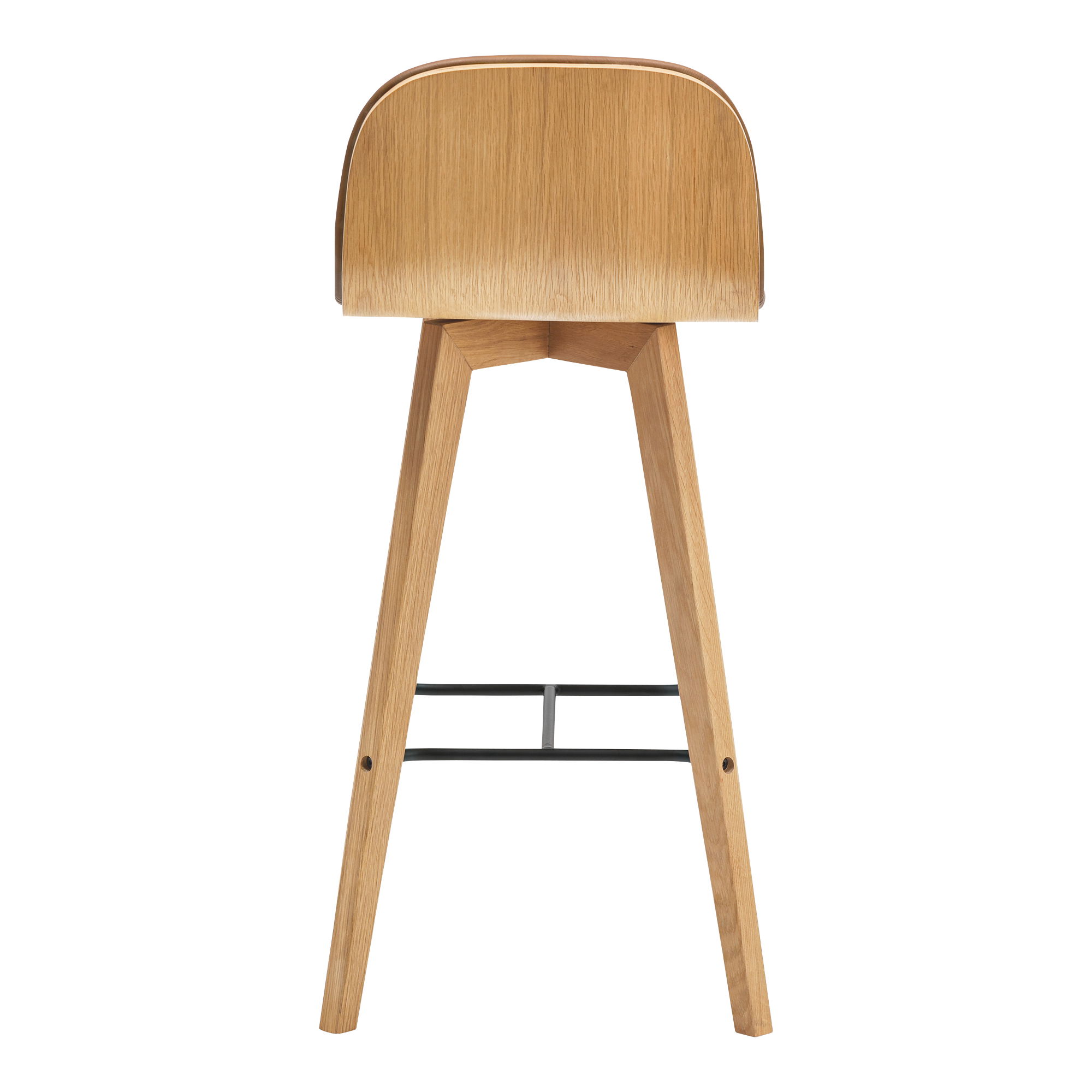 Napoli Leather Bar Stool large image 