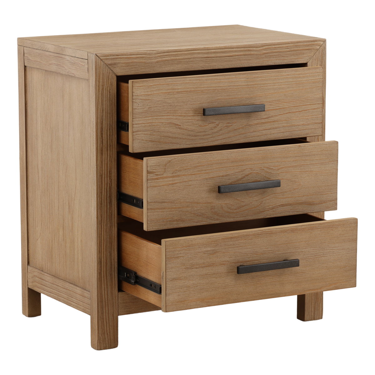 Emmalyn Nightstand Light Warm Wash, by Dovetail, 27" width x 30" height x 18" depth View 5