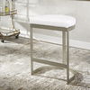 Ivanna Backless Silver Counter Stool thumbnail 3