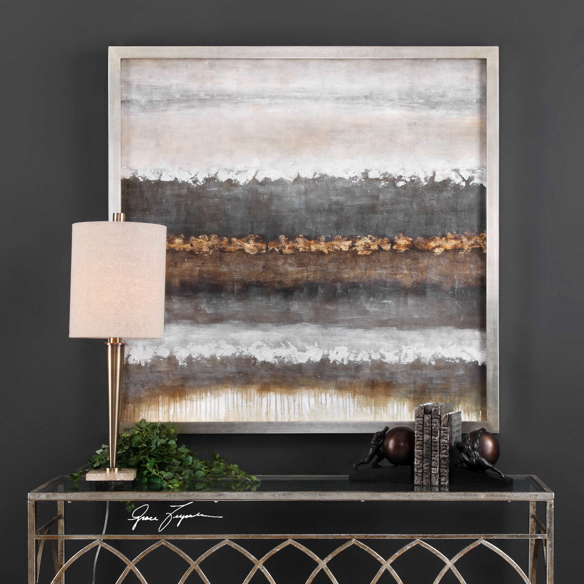 Layers Landscape Art, by Uttermost, 50" width x 50" height x 1.75" depth View 4