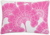 Japanese Floral Lumbar Pillow, Decorative Pillow by Surya, 13" length x 20" width thumbnail