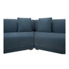 Fraser 3 Piece Modular Sectional With Slipper Deep Blue thumbnail 3
