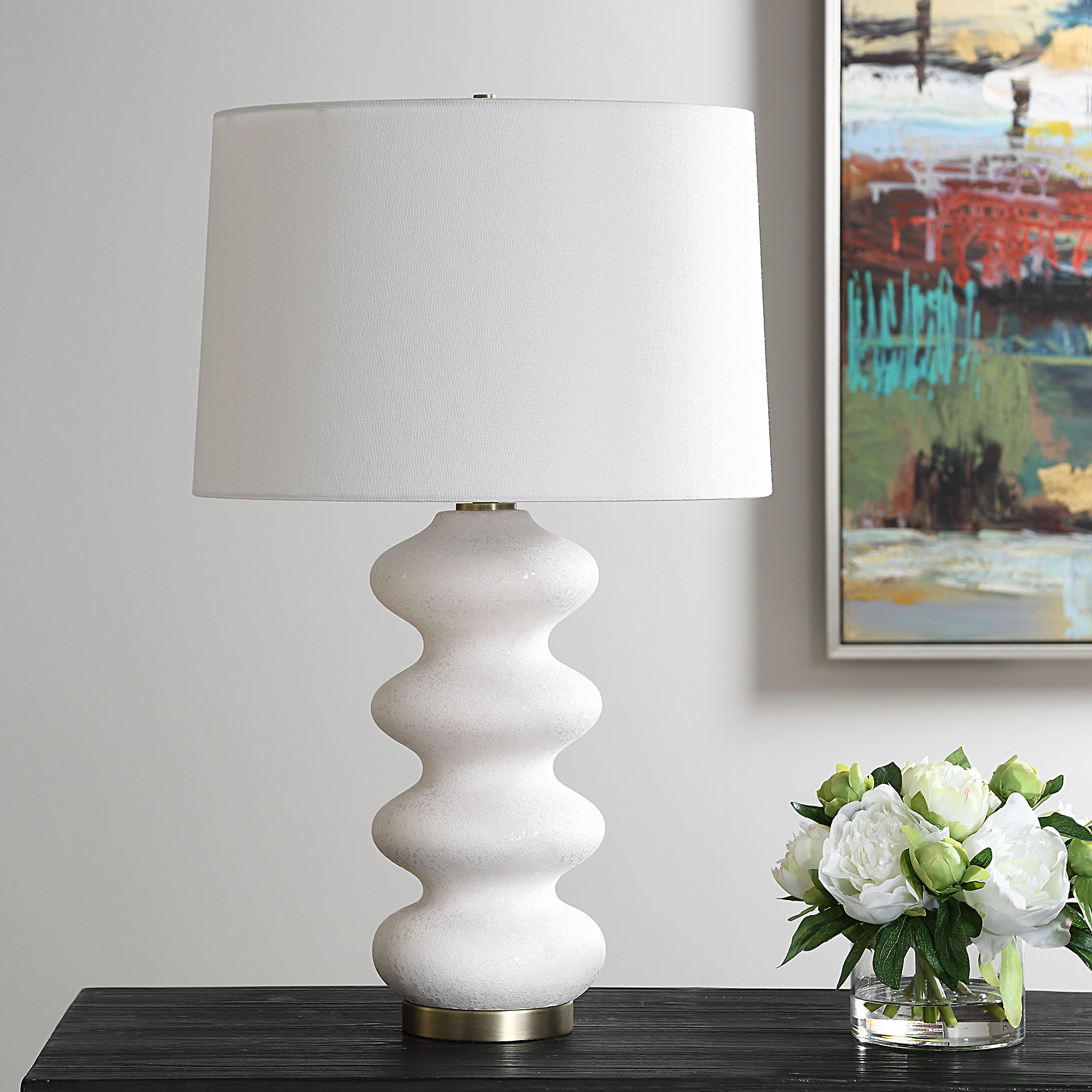 Liora White Table Lamp large image 