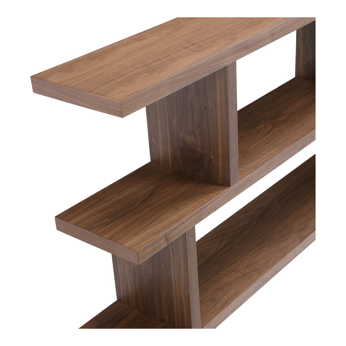Miri Small Shelf Brown, Shelving & Bookcase by Moe's Home, 63" width x 33" height x 11" depth View 3
