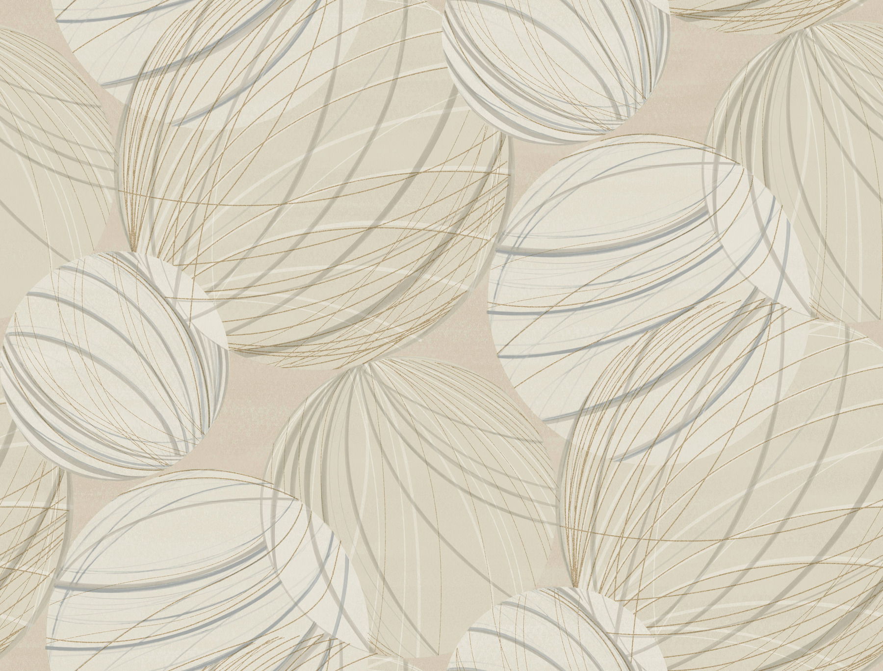 Floating Lanterns Taupe Wallpaper large image 