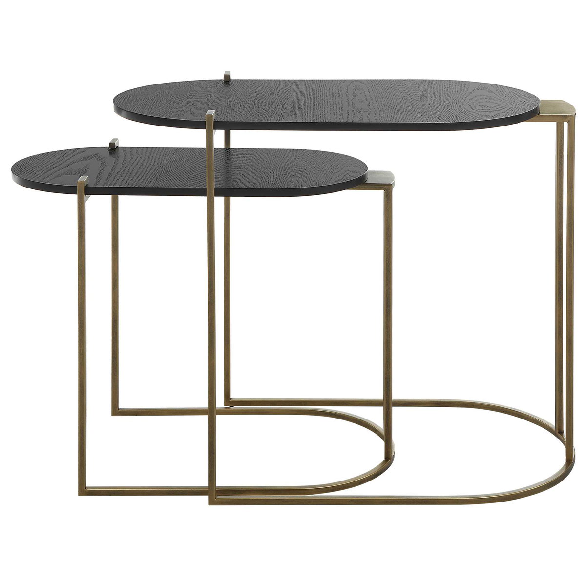 Aztec Wood Nesting Tables Set/2, Furniture by Uttermost, 26.5" width x 22" height x 13.75" depth View 6