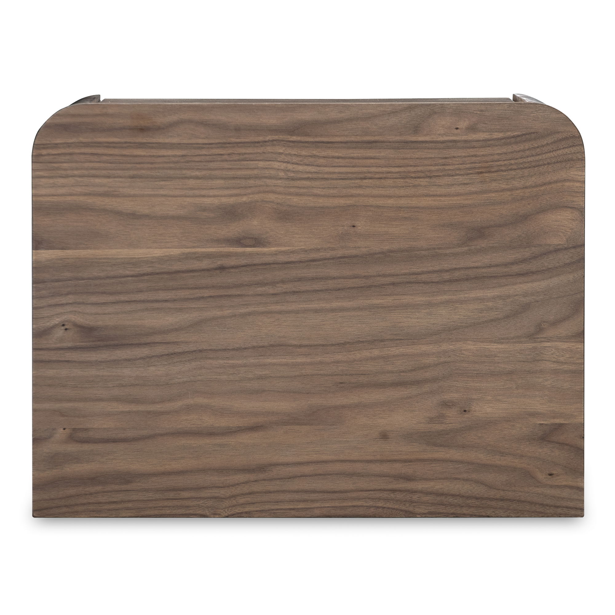 Round Off Tall Nightstand Walnut Brown, by Moe's Home, 20" width x 20" height x 15" depth View 7