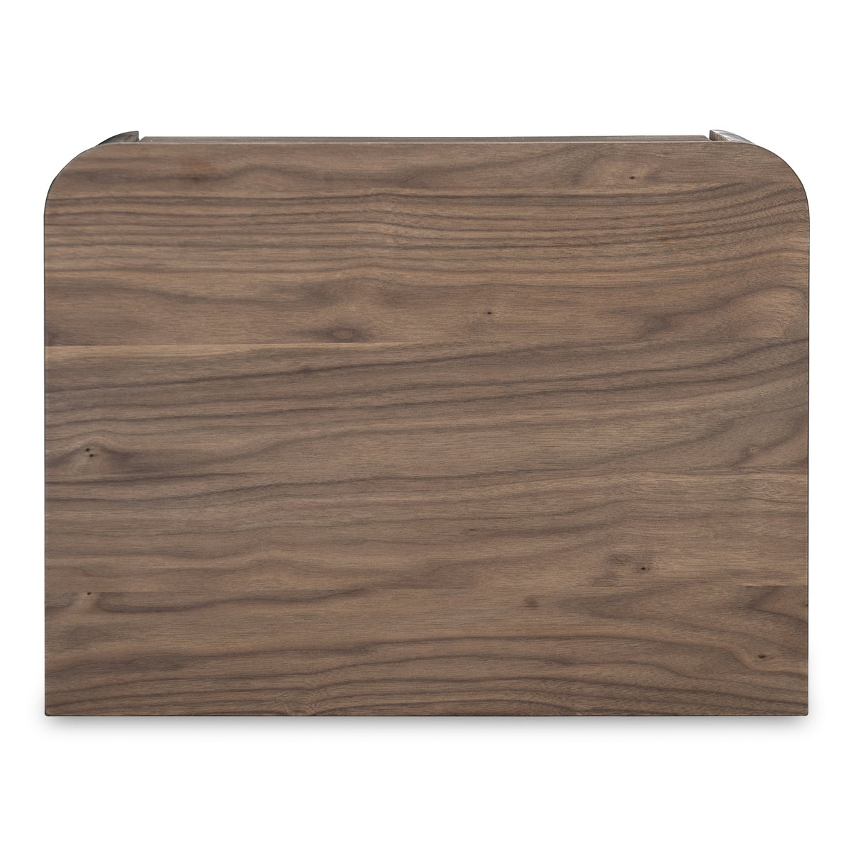 Round Off Tall Nightstand Walnut Brown, by Moe's Home, 20" width x 20" height x 15" depth View 7