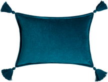 Online Designer Living Room Cotton Velvet CV-048 13"H x 19"W Pillow Kit Down Fill