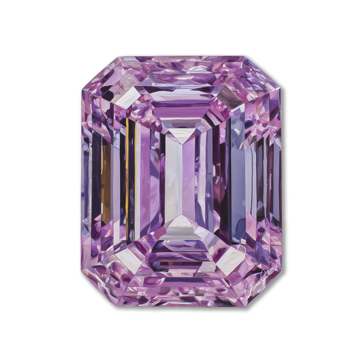 Amethystine Heart III (No Embellishment), by Oliver Gal,  20 View 1