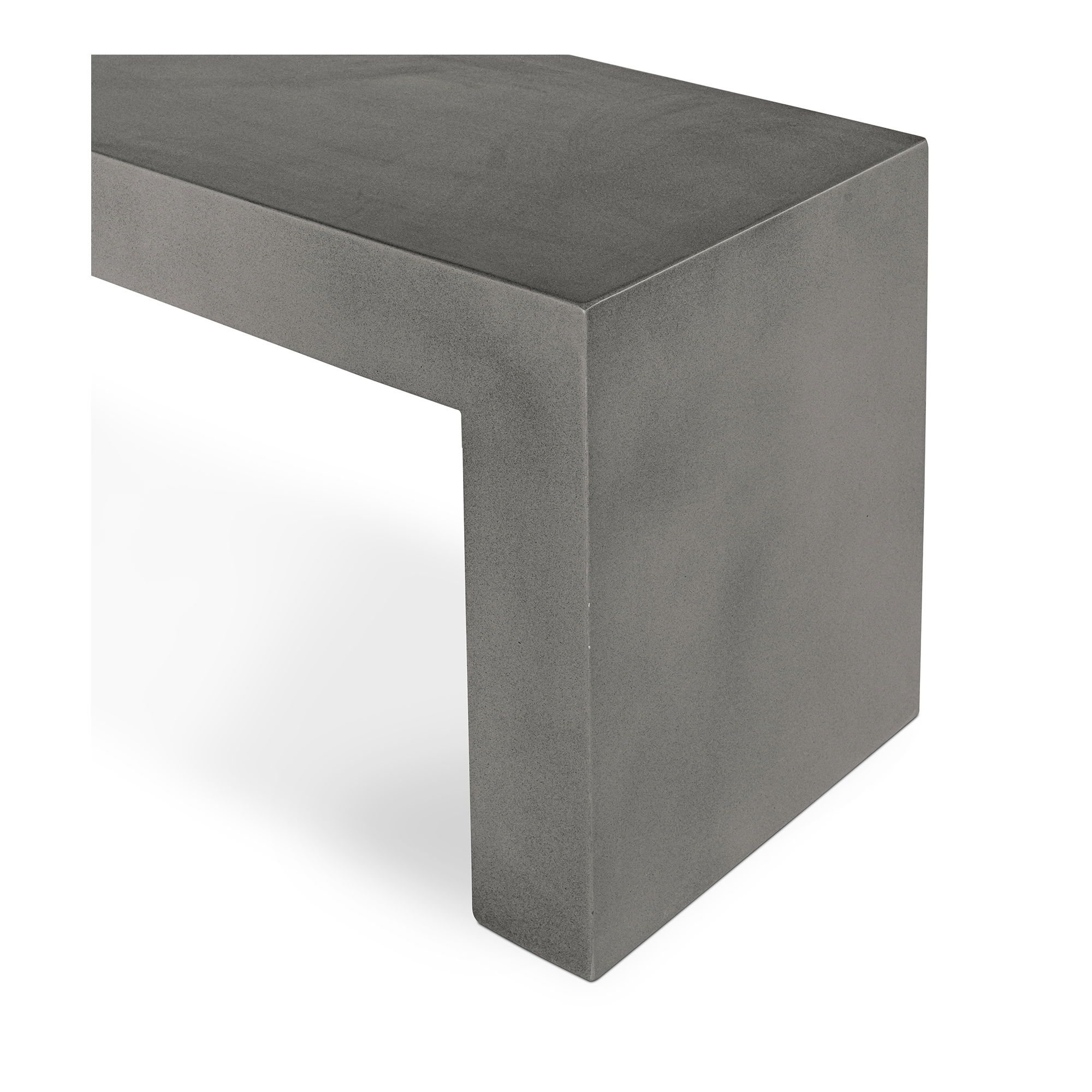 Lazarus Outdoor Bench Dark Grey, Benche by Moe's Home, 55.25" width x 18.5" height x 15.75" depth View 5