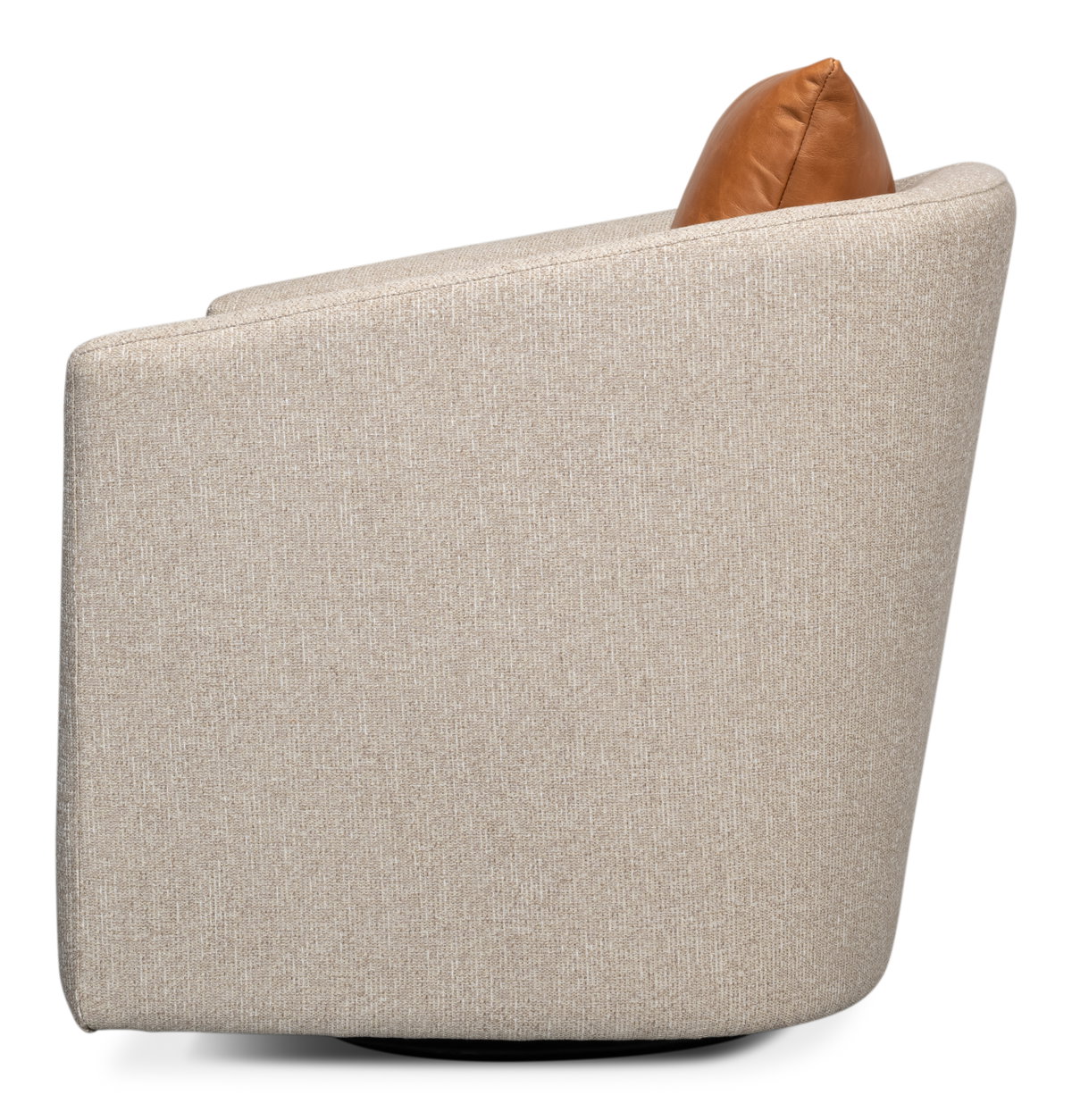Bronson Swivel Chair, by Sarreid, 2'8" length x 2'6" width x 2'8" height View 9