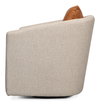Bronson Swivel Chair, by Sarreid, 2'8" length x 2'6" width x 2'8" height thumbnail 9