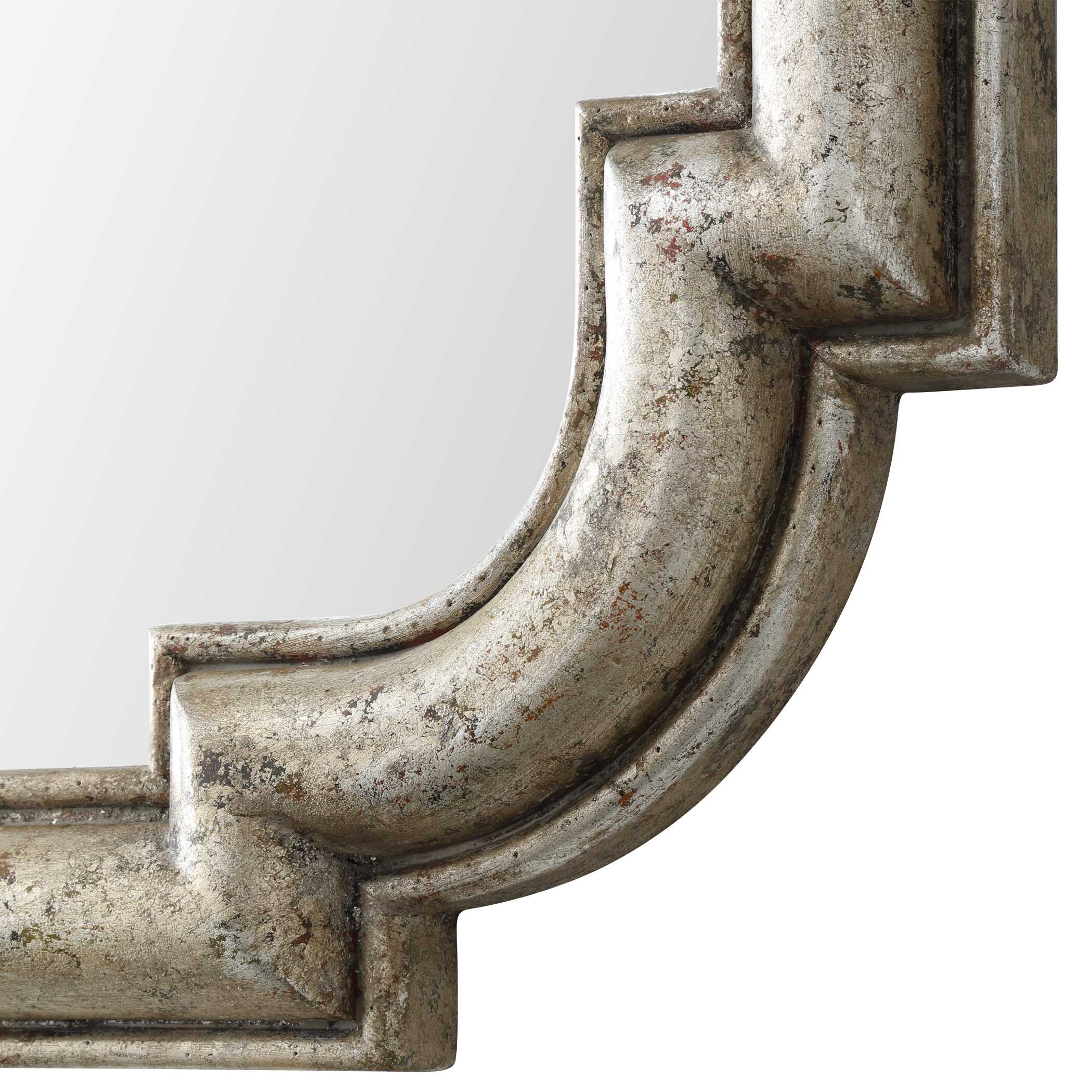 Calanna Antique Silver Mirror large image 