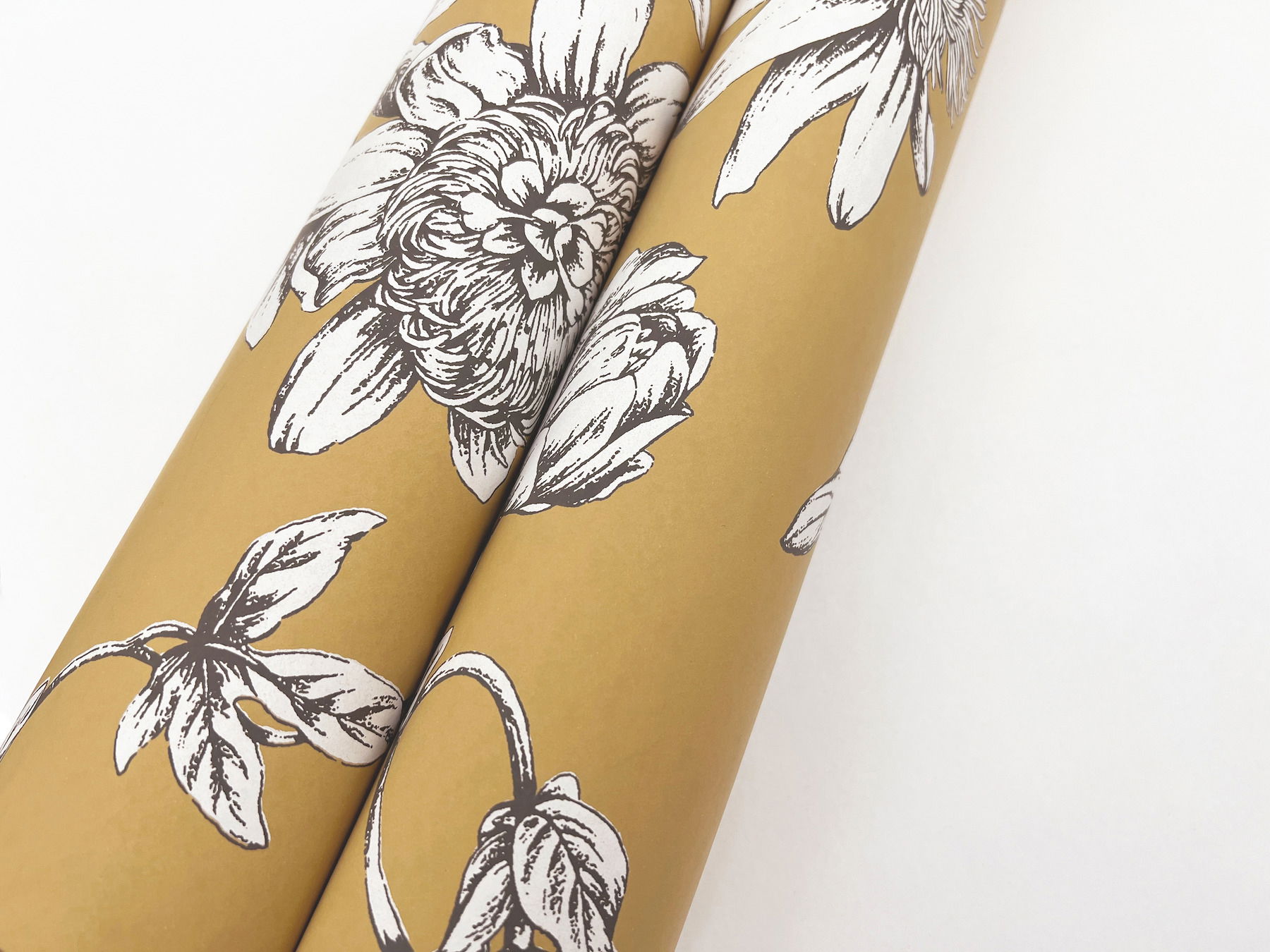 Passion Flower Toile Harvest Wallpaper, by York Wall, 27' length x 2'3" width x 0.02" depth View 5