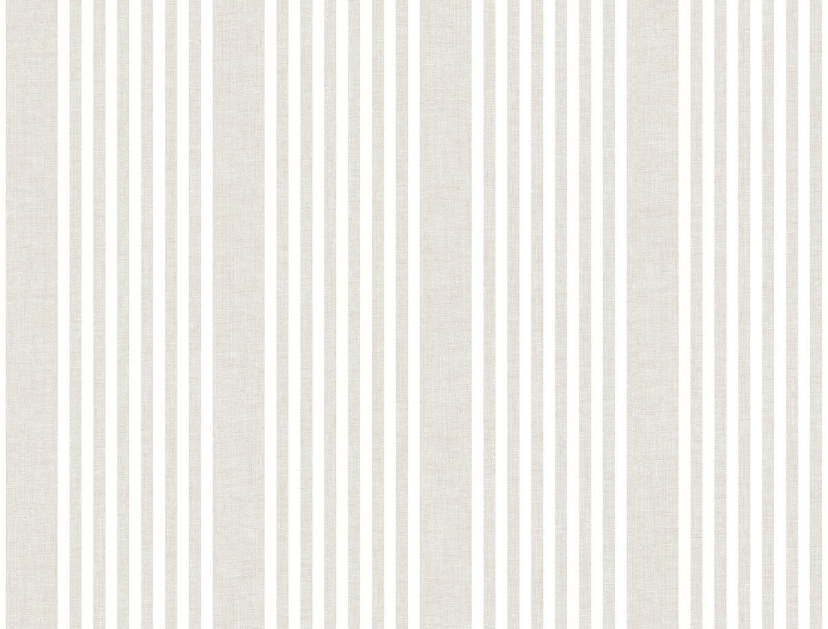 French Soft Linen Stripe Wallpaper, by York Wall, 27' length x 2'3" width x 0.02" depth View 2