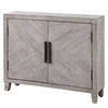 Adalind White Washed Accent Cabinet, Cabinets & Chest by Uttermost, 40" width x 31.75" height x 11" depth thumbnail 5