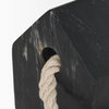 Raena Black Marble House Door Stopper, Decorative Object by Mercana, 4" length x 4" width x 4.75" height thumbnail 9