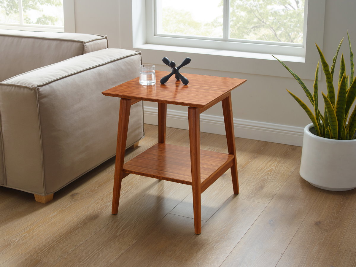 Antares End Table, Amber, Side & End Table by Greenington, 20" length x 20" width x 23.5" height View 3