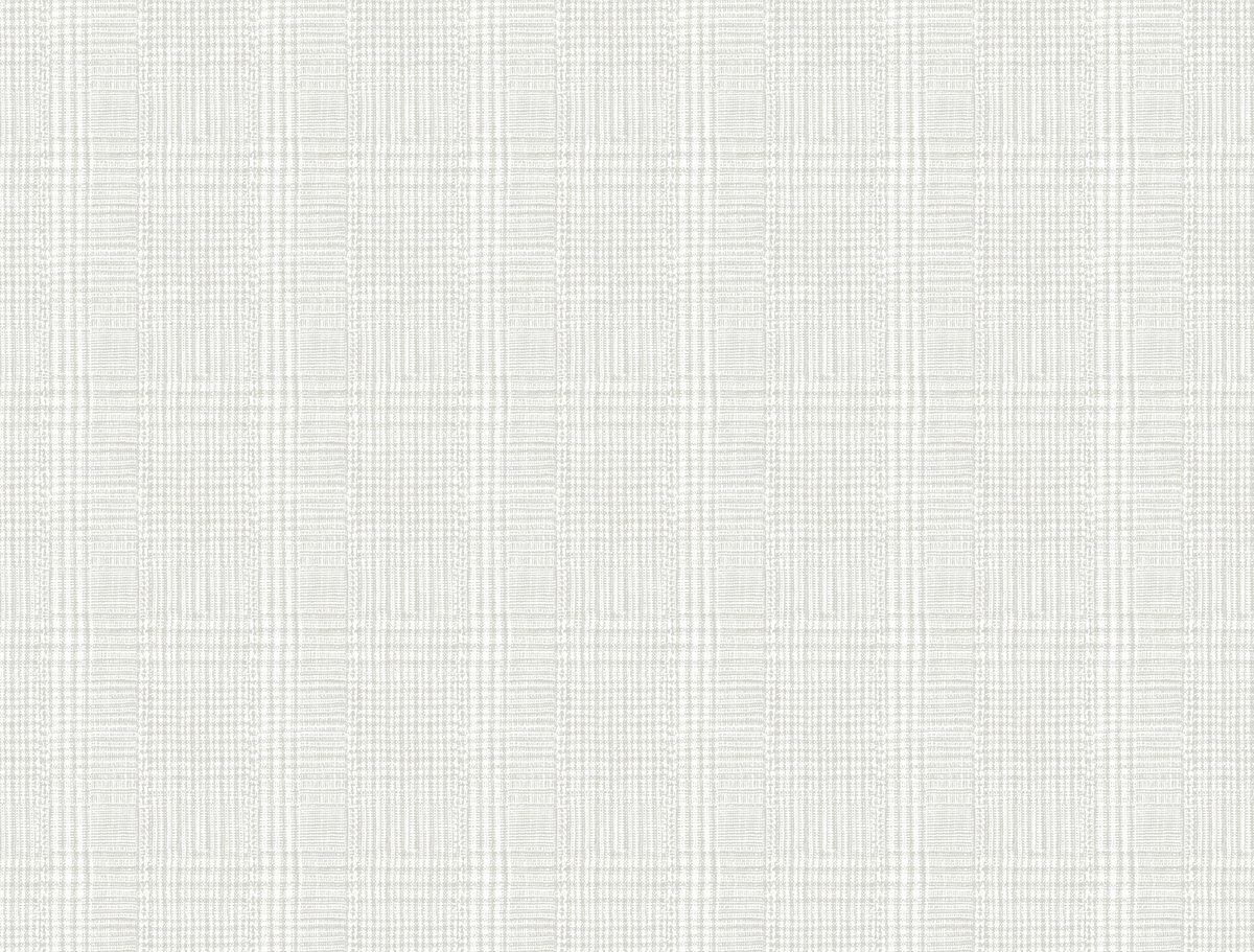 Shirting Plaid Grey Wallpaper, by York Wall, 27' length x 2'3" width x 0.02" depth