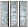Ocean Swell Painted Metal Art Set/3 3 Cartons, by Uttermost, 20.6" width x 65.7" height x 1.5" depth thumbnail 1