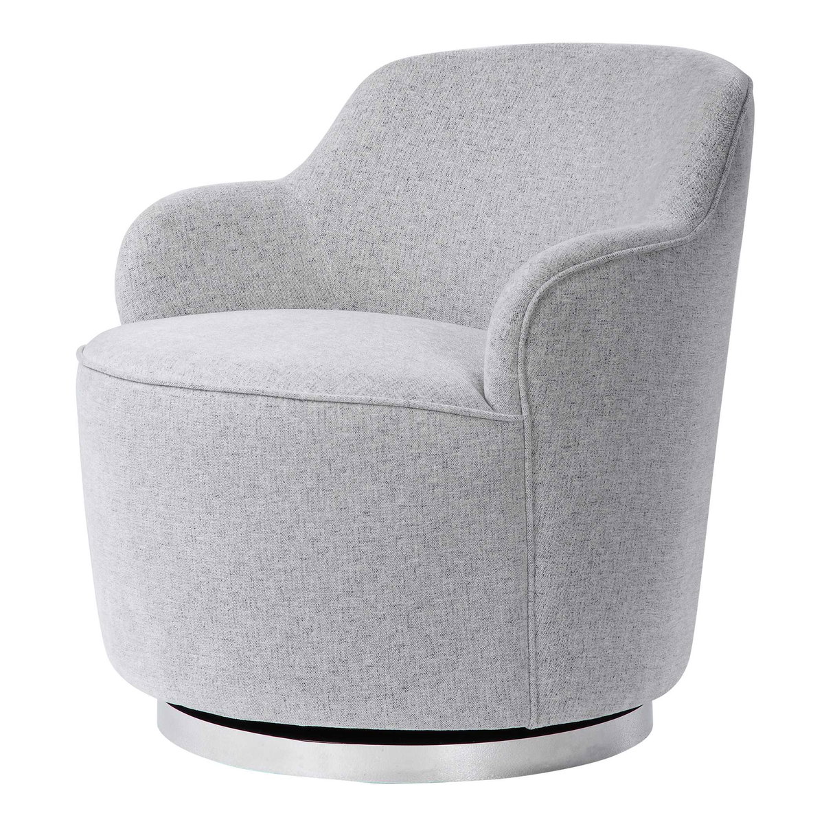 Hobart Casual Swivel Chair, Accent Chair by Uttermost, 28" width x 30" height x 28" depth View 6
