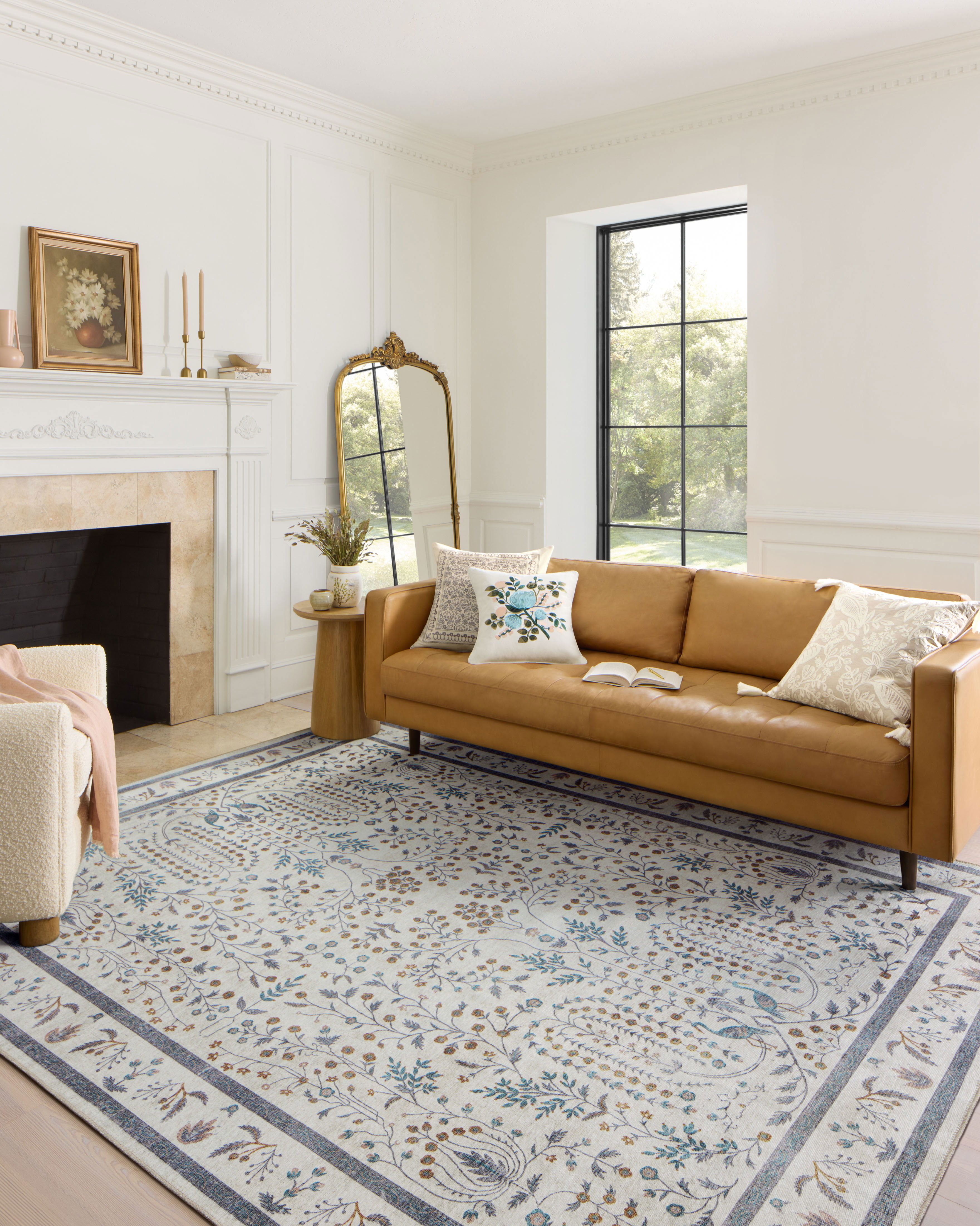 Rifle Paper Co. x Loloi Maison Rug, 2' length x 5' width View 2