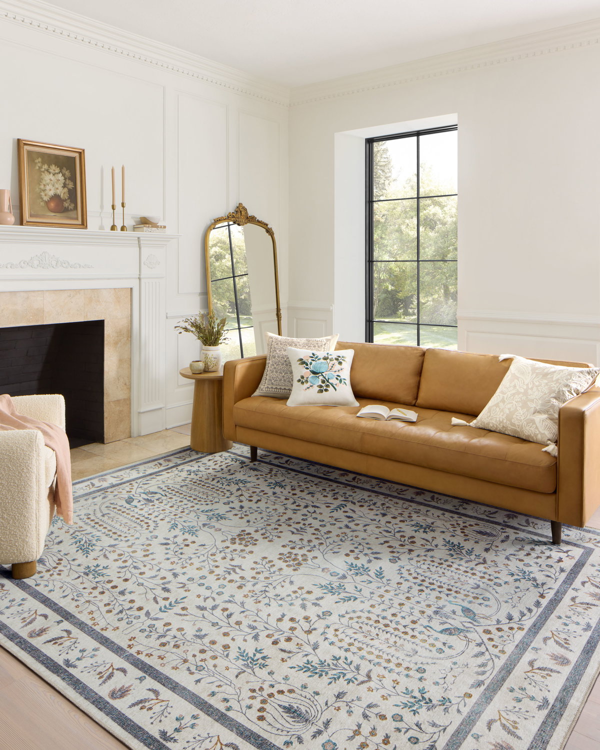 Rifle Paper Co. x Loloi Maison Rug, 3' length x 3' width View 2