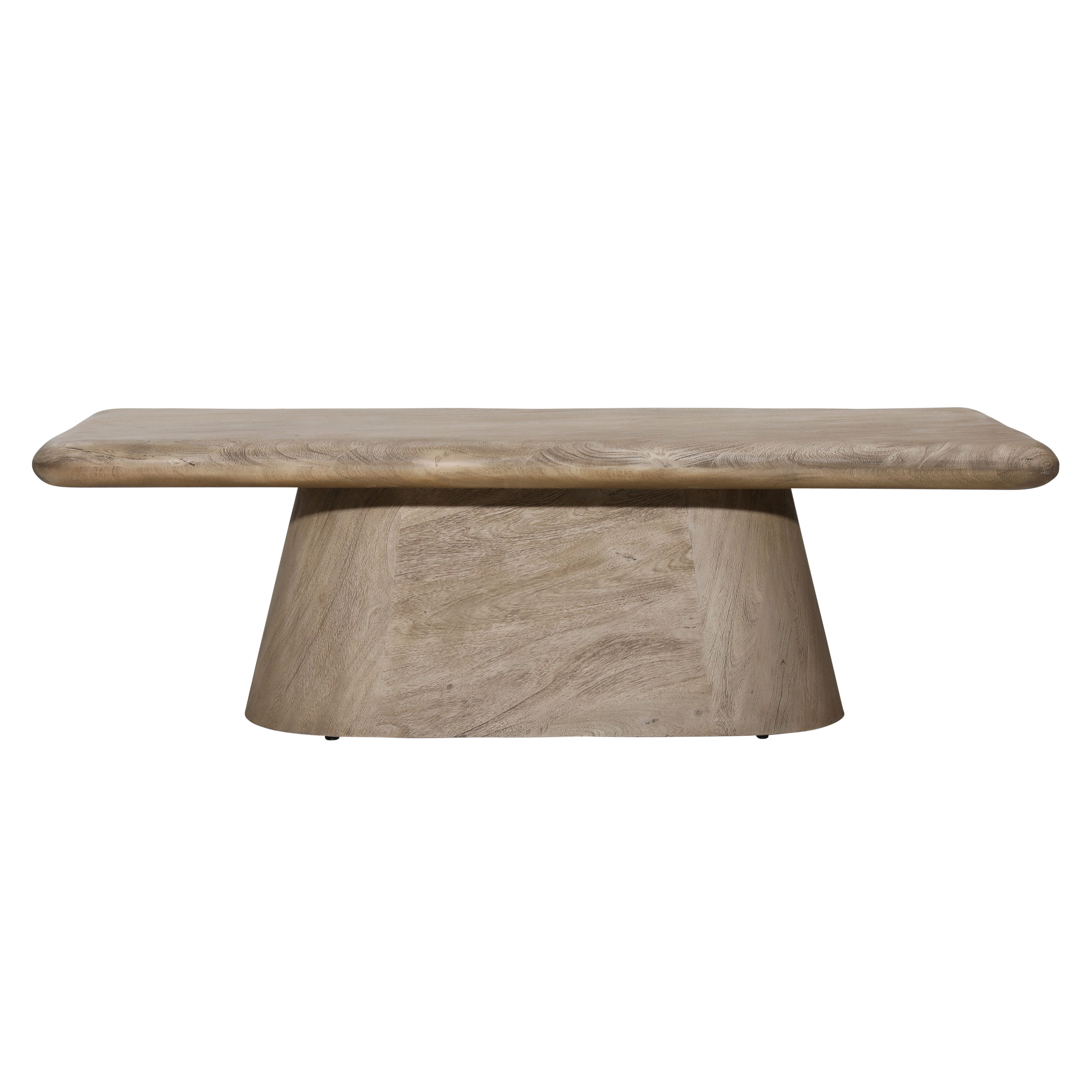 Marci Coffee Table Weathered Natural, by Dovetail, 58" width x 17.5" height x 27" depth View 2