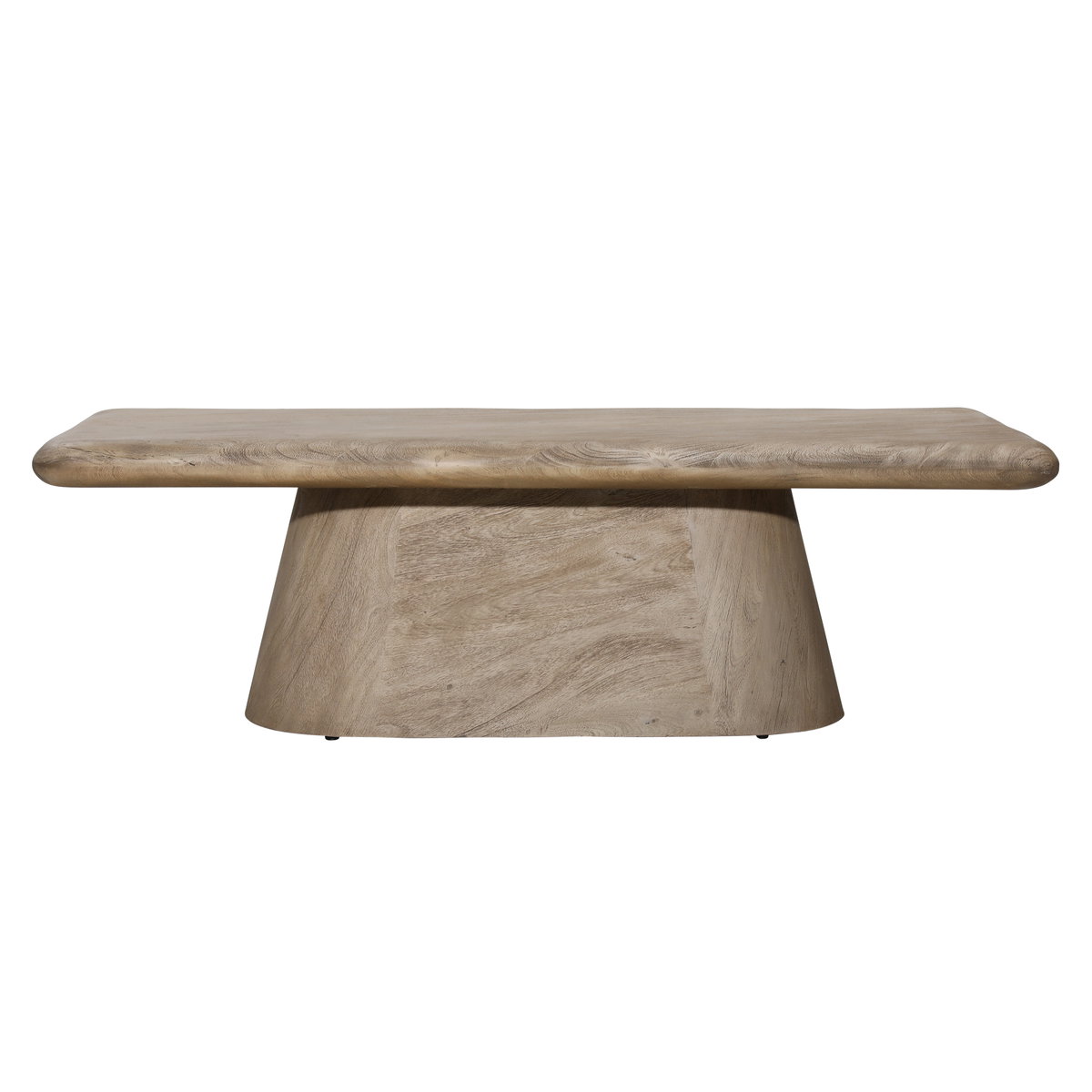 Marci Coffee Table Weathered Natural, by Dovetail, 58" width x 17.5" height x 27" depth View 2