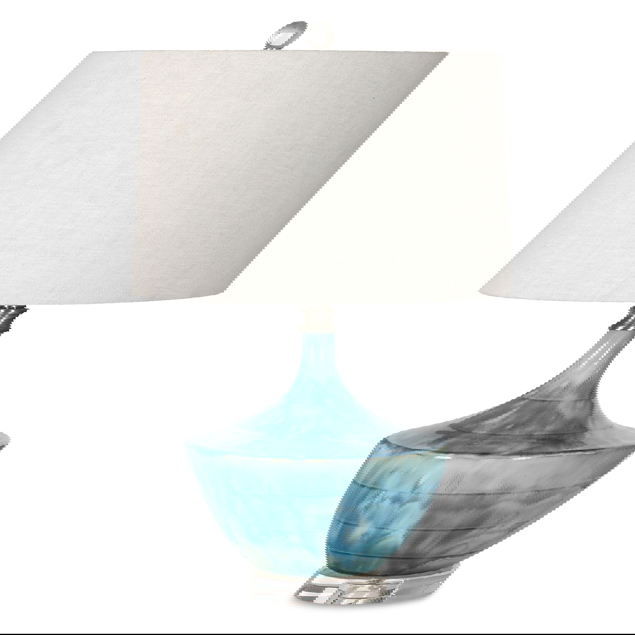 Chasida Blue Ceramic Lamp large image 