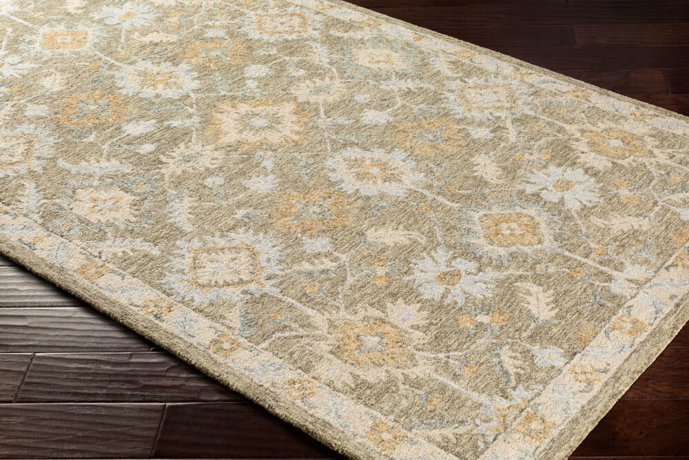 Panipat Handmade Rug, by Surya, 1'6" length x 1'6" width