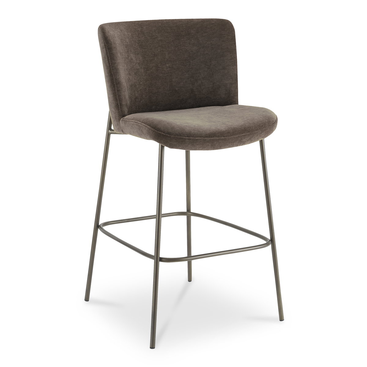 Early Bar Stool Dark Brown, Counter & Bar Stool by Moe's Home, 21.7" width x 41" height x 23.4" depth View 2