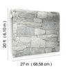 Chateau Stone Grey Peel & Stick Wallpaper thumbnail 4