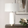 Iona White Glaze Table Lamp thumbnail 2
