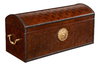 Baron's Leather Box  Oxblood, by Sarreid, 8" length x 1'8" width x 9" height thumbnail 1
