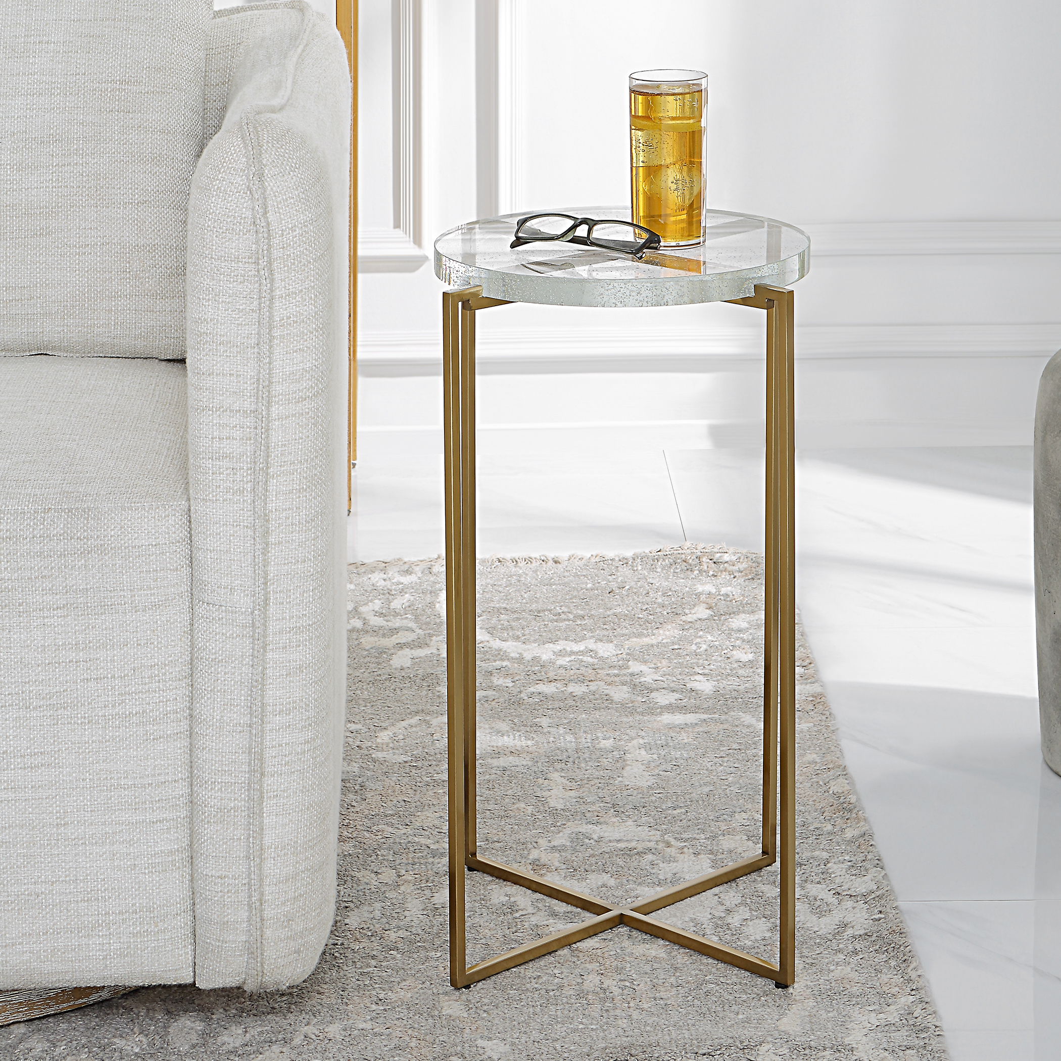 Star-crossed Glass Accent Table large image 