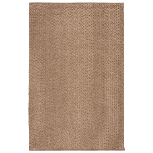 Iver Indoor/ Outdoor Solid Tan Area Rug